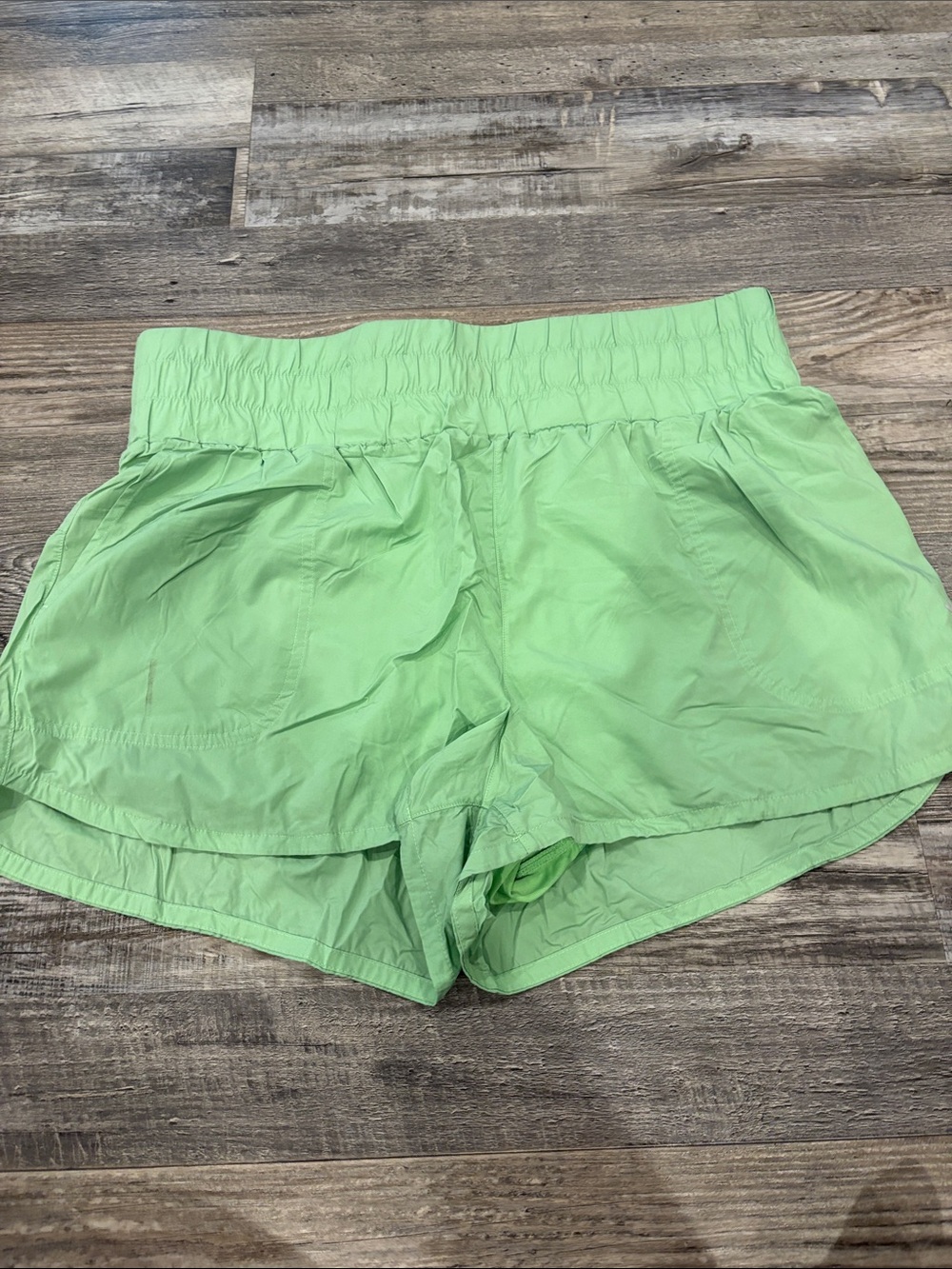 JoyLab Light Green Elastic-Waist Athletic Shorts